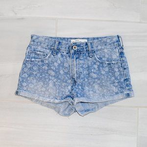 Abercrombie Kids Leopard Print Denim Shorts 14